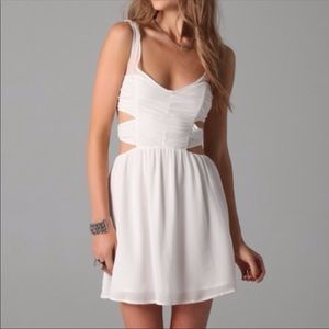 White Pencey mini dress